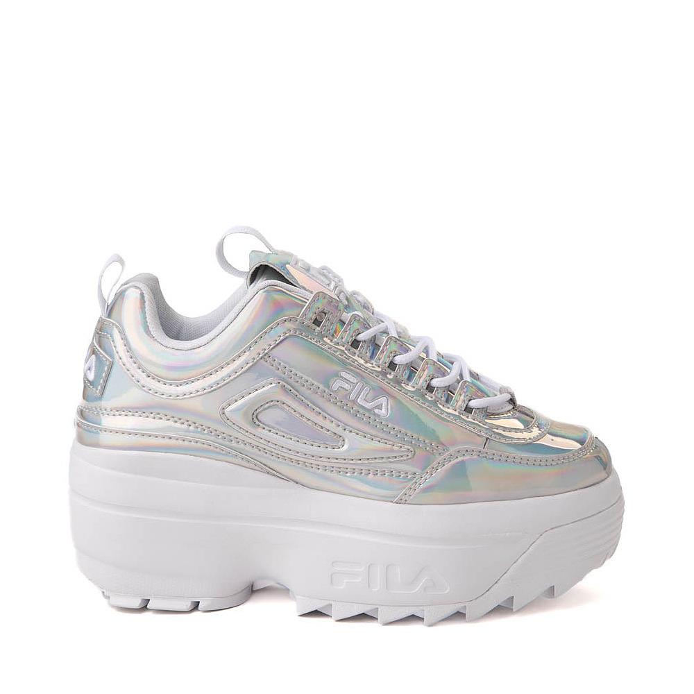 Fila Disruptor II Premium Sneaker Super Wedge Silver Size 6-11 - multi