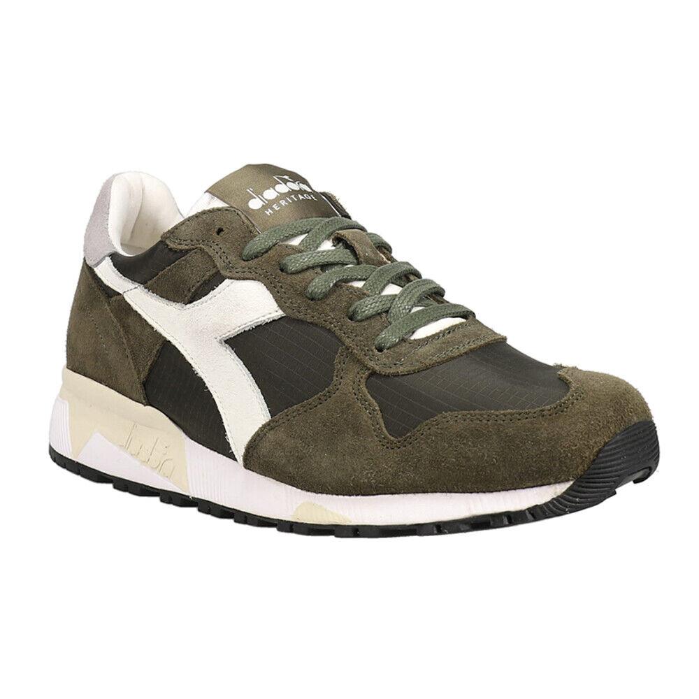 Diadora Trident 90 Ripstop Lace Up Mens Green Sneakers Casual Shoes 178273-7040