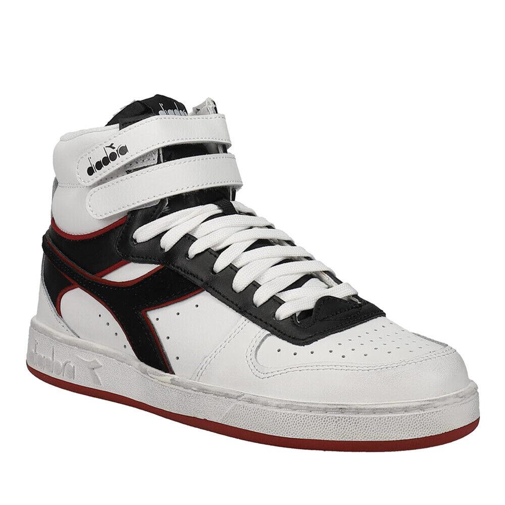 Diadora Magic Basket Mid Icona Leather High Top Mens White Sneakers Casual Shoe