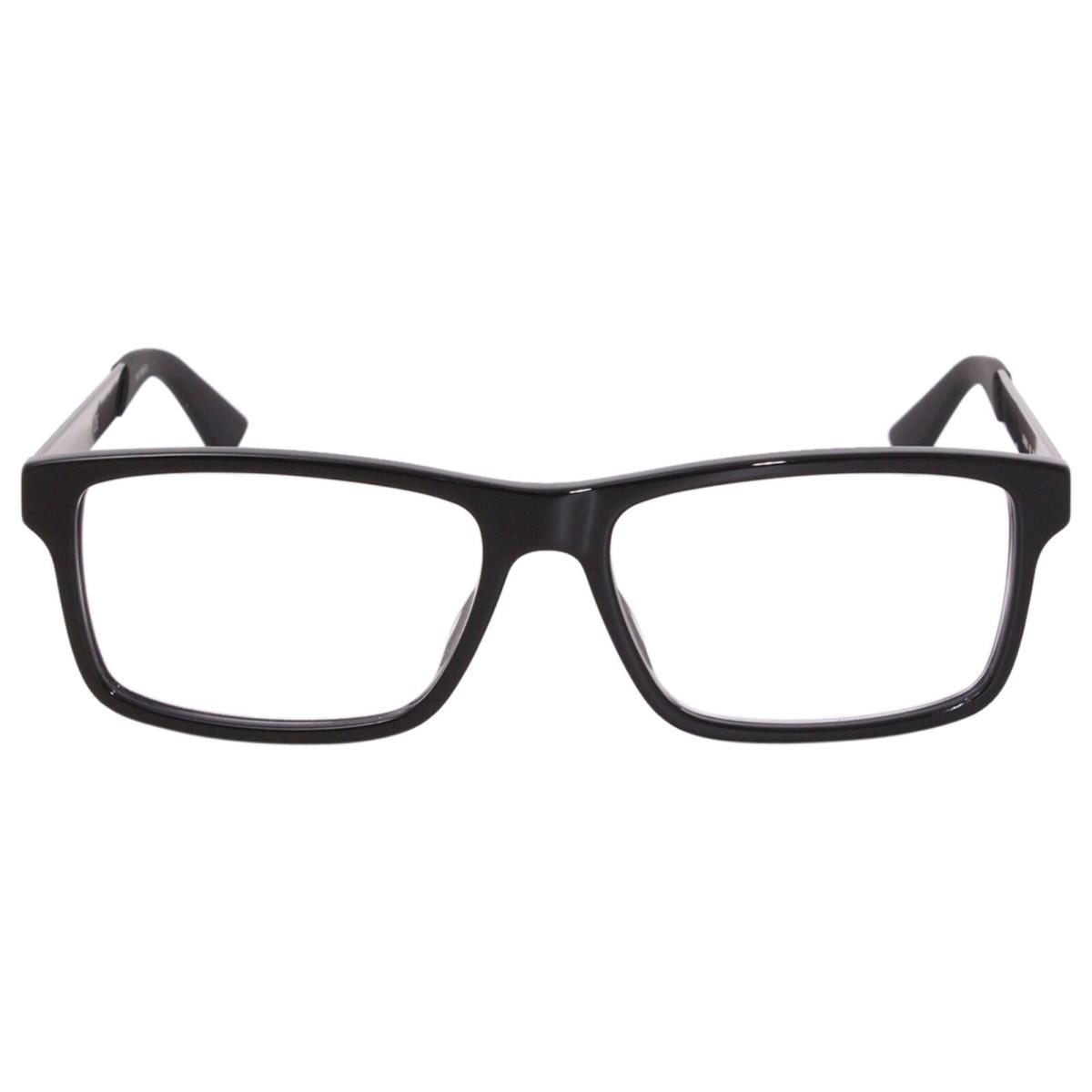 Gucci Web GG0692O 001 Eyeglasses Men`s Black Full Rim Optical Frame 55mm