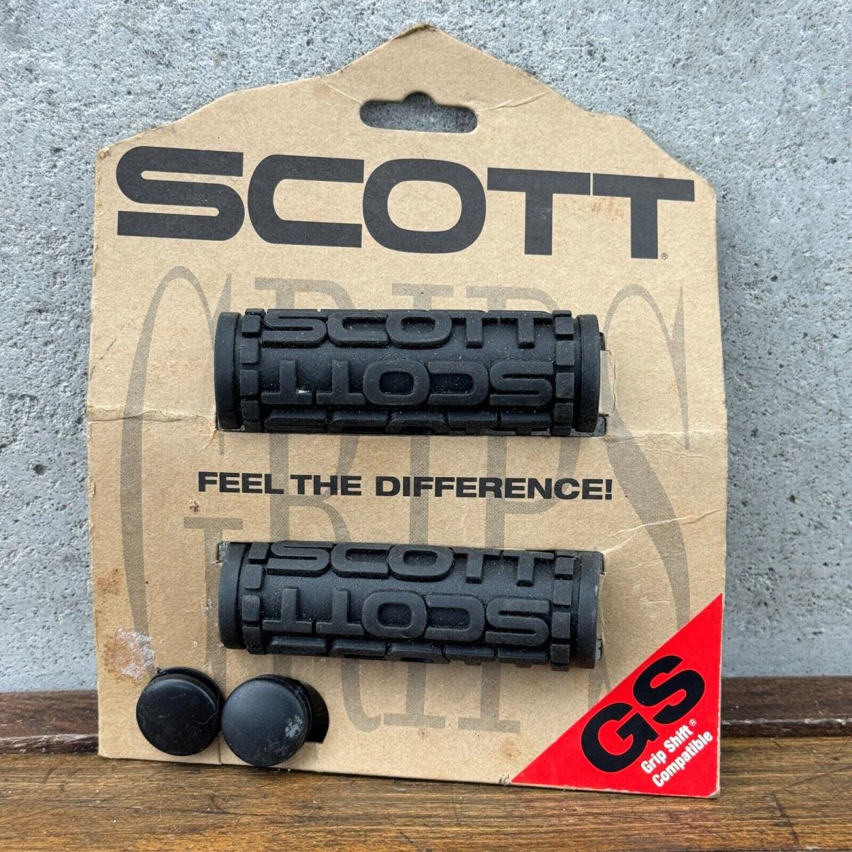 Vintage Scott Grips Nos 1995 90s Black GS Grip Shift Mountain Bike Atb Short