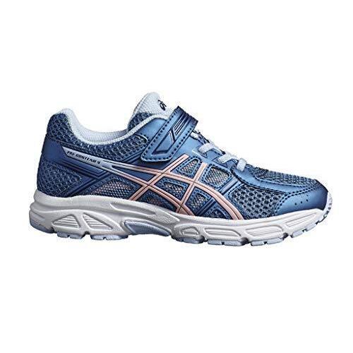 Asics Child Pre-contend 4 Ps Running Shoe Azure/frosted Rose 10 Little Kid