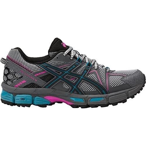 Asics Womens Gel-kahana 8 Trail Running Shoe Black/blue/pink Sneaker US 11M