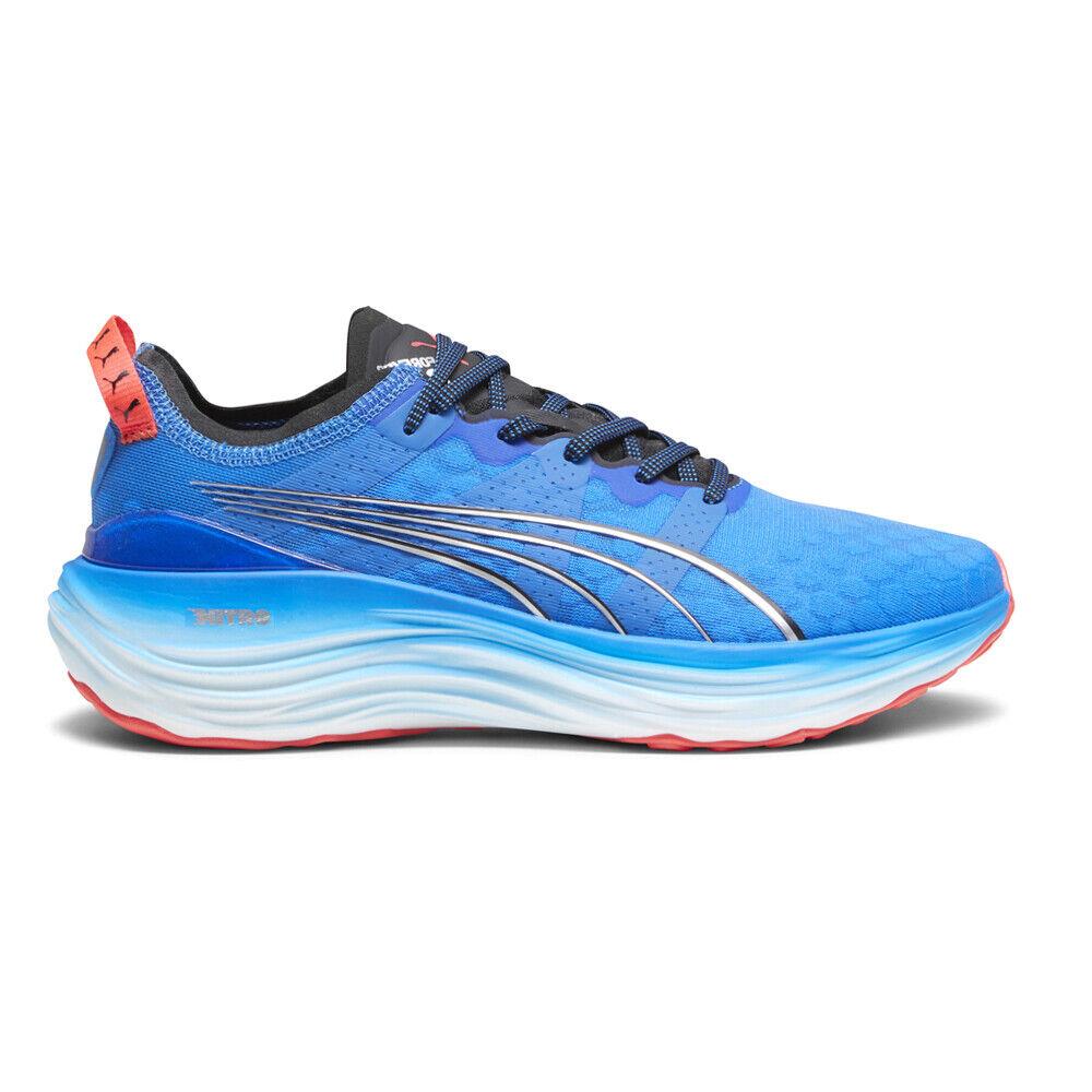 Puma Foreverrun Nitro Running Mens Blue Sneakers Athletic Shoes 37775711 - Blue