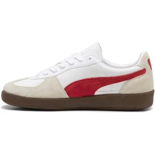 Puma Palermo Leather White / Gray Men`s Casual Lace Up Sneakers 39646405