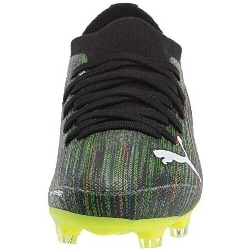 Puma Unisex-child Ultra 3.2 Fg/ag Jr Soccer Shoe Black-white-yellow Alert