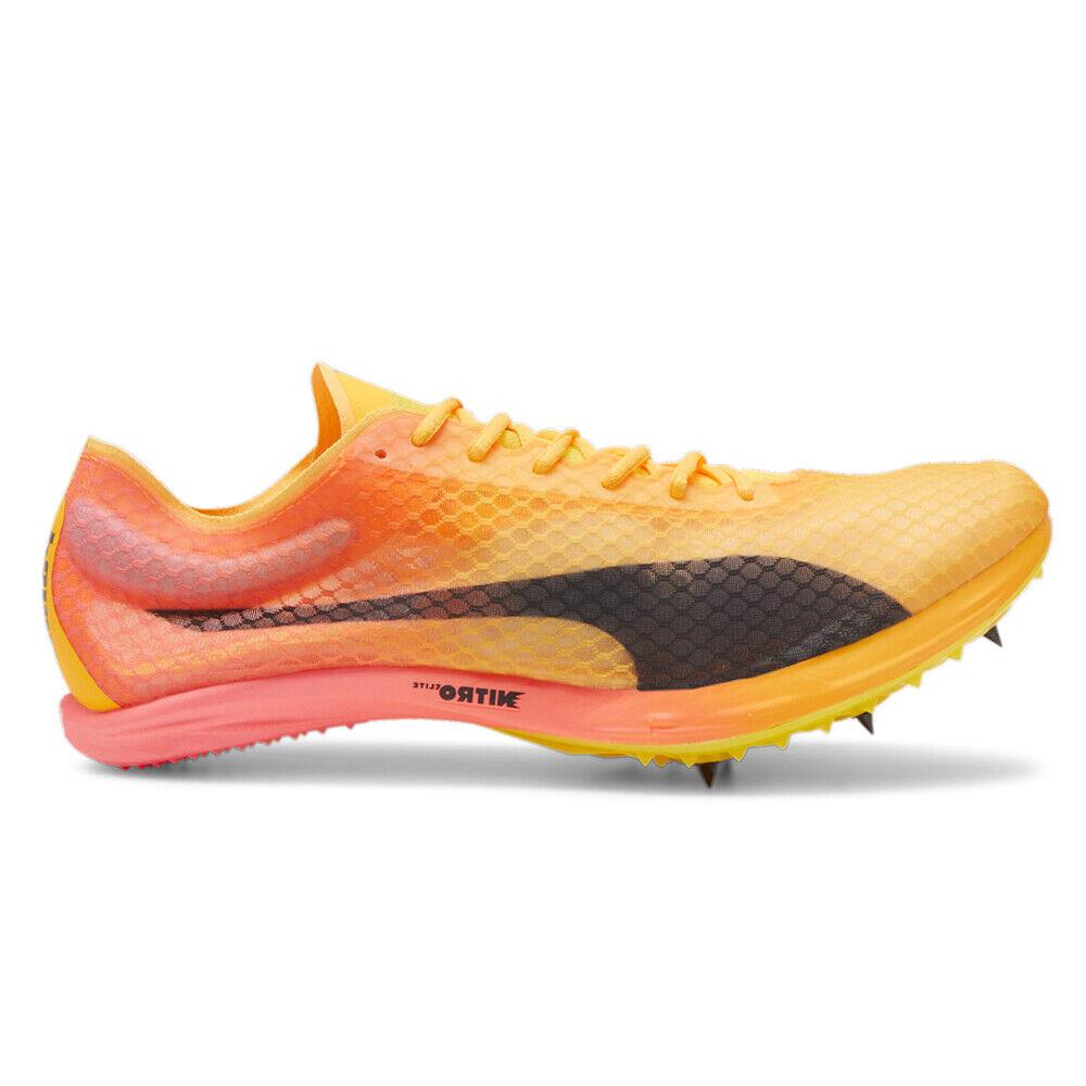 Puma Evospeed Distance Nitro Elite Plus 4 Track & Field Evospeed Distance Nitro Elite Plus 4 Track Field Mens Orange Sneakers At - Orange