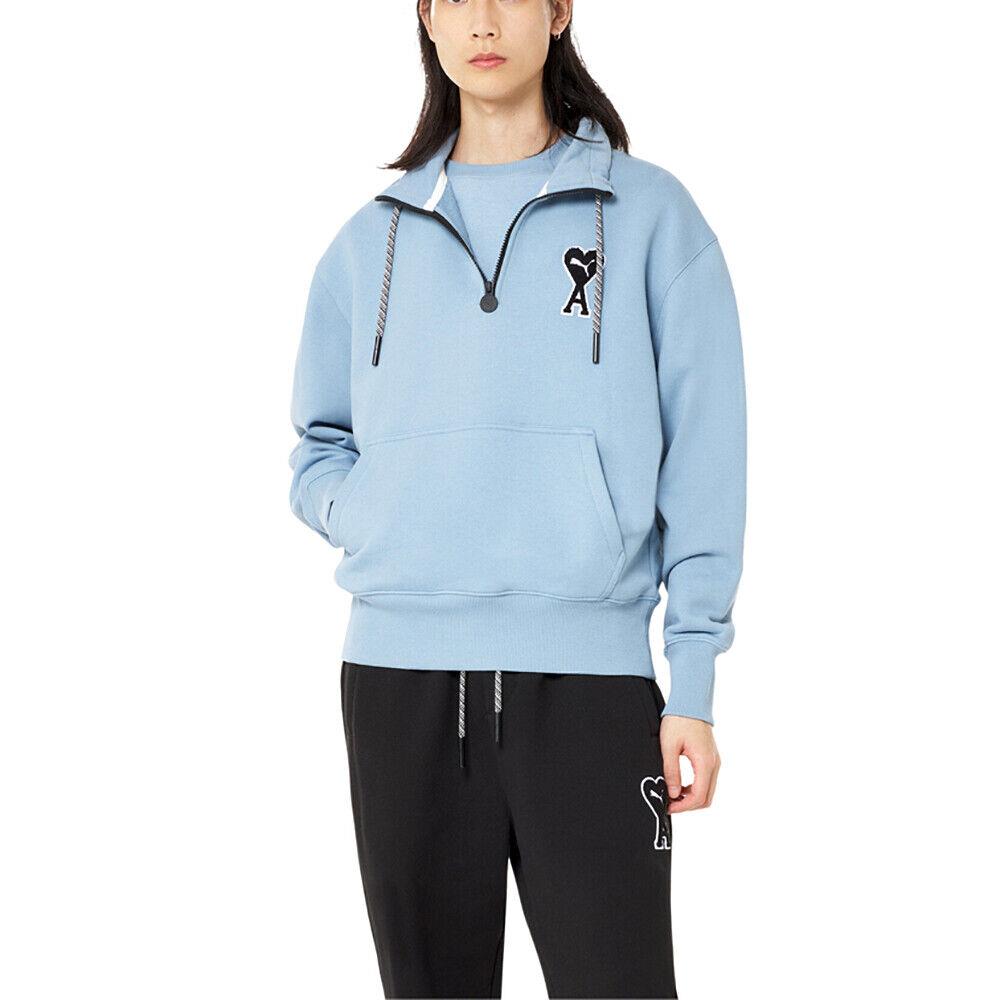 Puma Ami X Quarterzip Sweatshirt Mens Blue 53599373