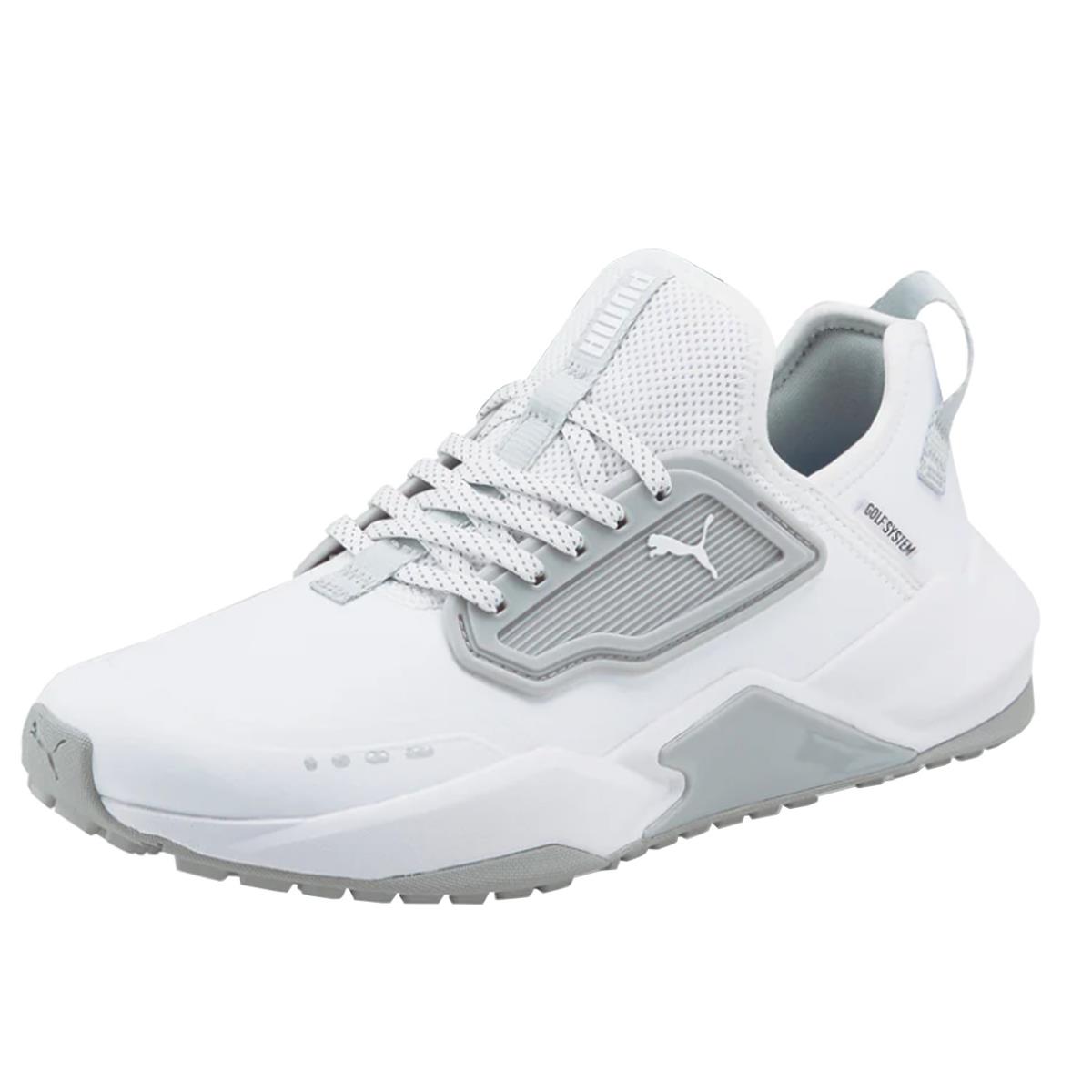 Puma Gs-one Men`s Spikeless Waterproof Golf Shoe - White/High Rise