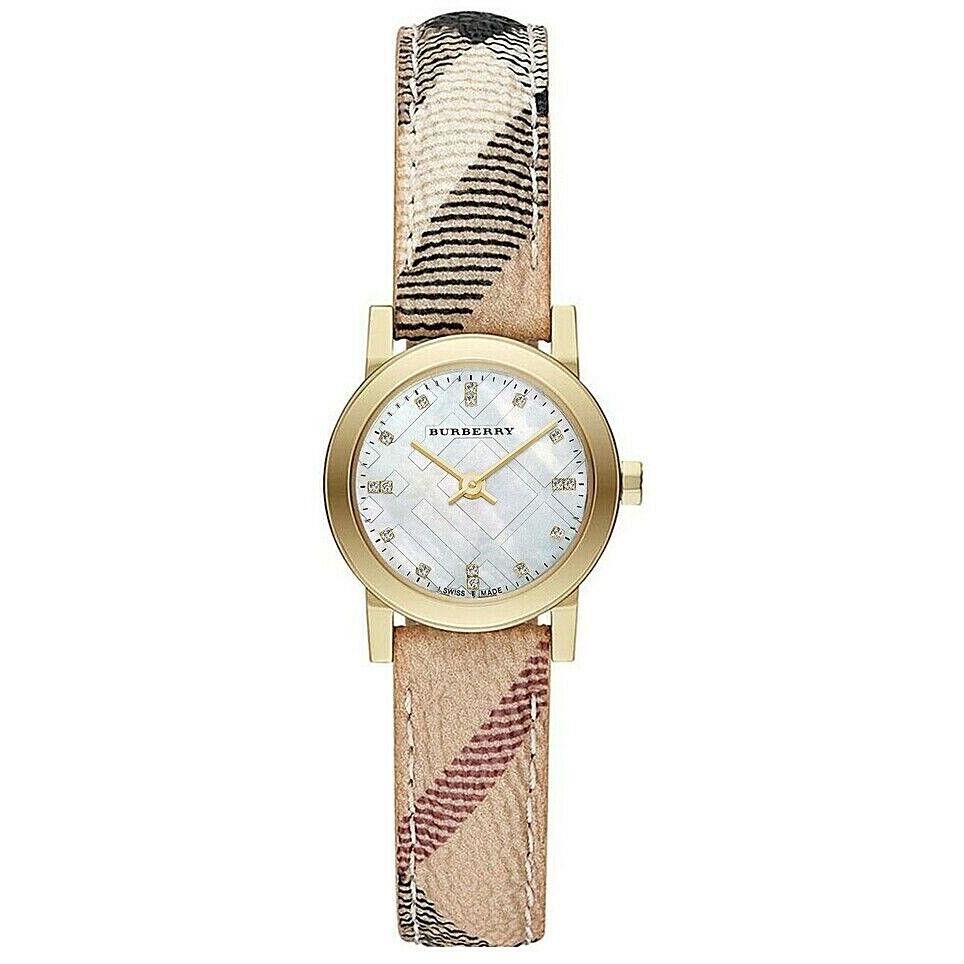 Burberry BU9226 Haymarket Check 26 mm Stainless Steel Women`s Watch