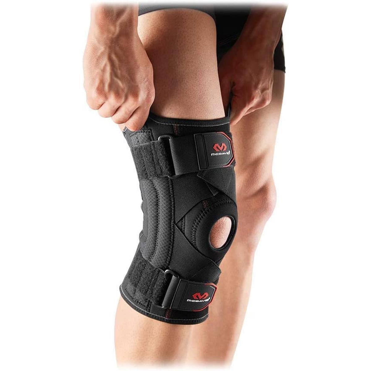 Mcdavid Knee Brace Support with Side Stays Compression. Knee Sleeve Cross Stra