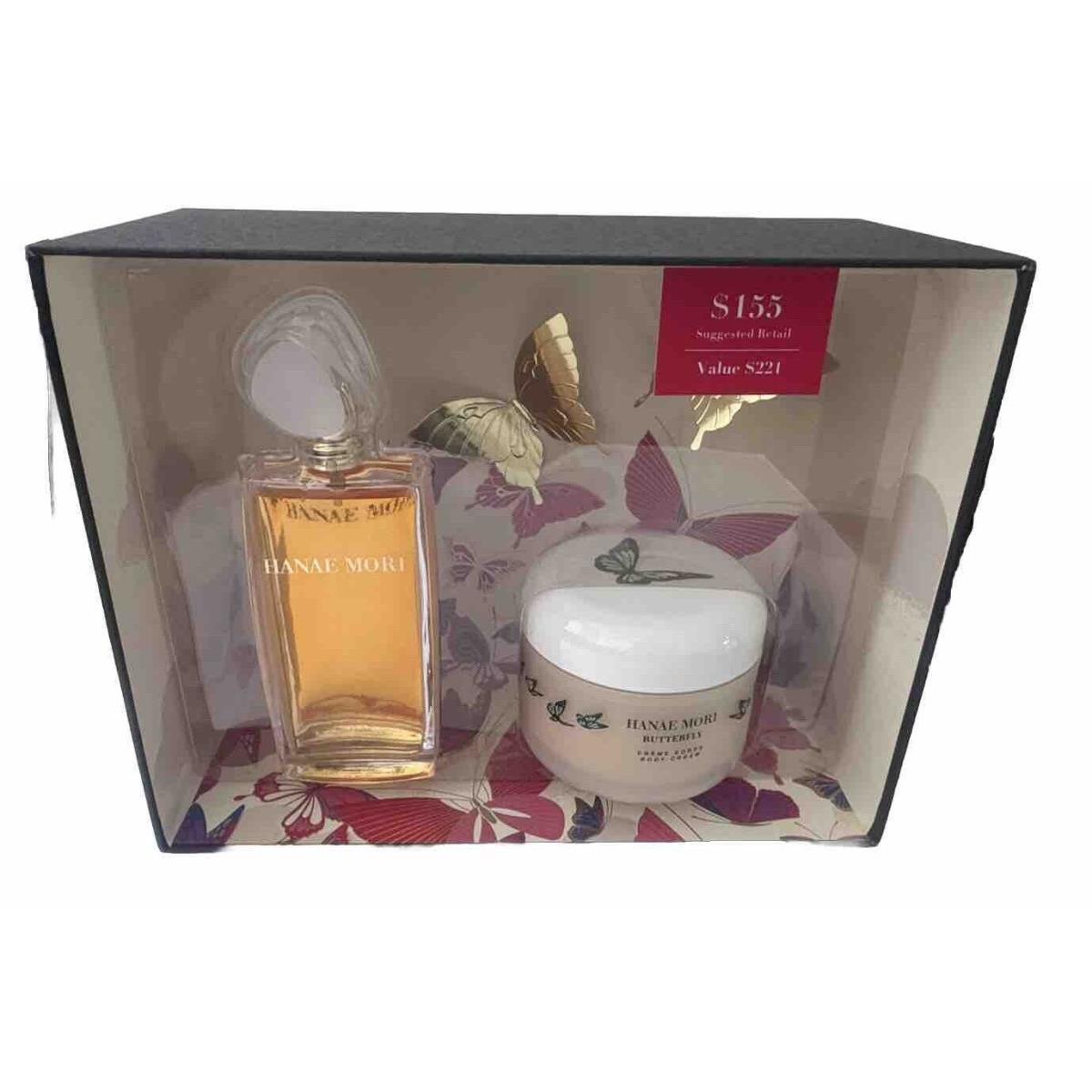 Hanae BY Hanae Mori 2PC Gift Set 3.4OZ Edp + 8.4OZ Body Cream For Women