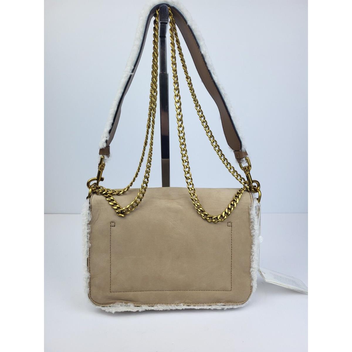 Tory Burch Purse - Chelsea Shearling Shoulder Bag Beige