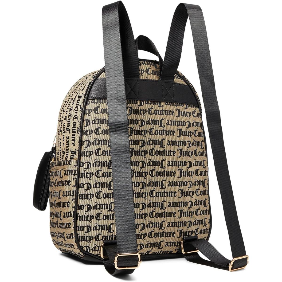 Juicy Couture Black Beige Bestseller Word Women Backpacks