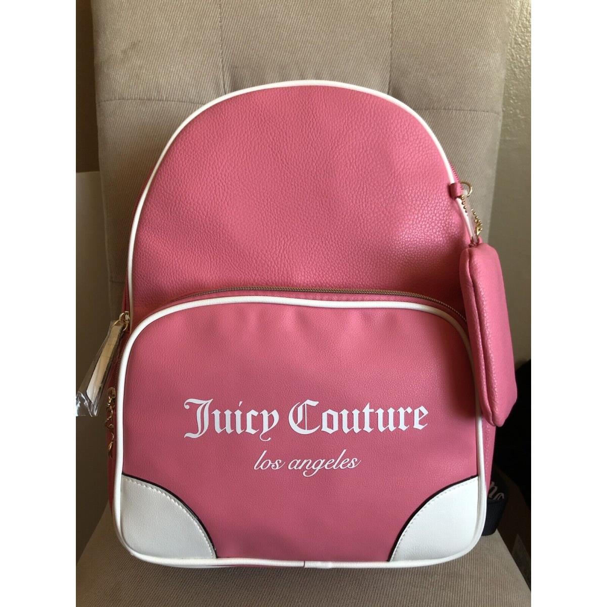 Juicy Couture Pink/white Fashionista Sports Backpack Y2K