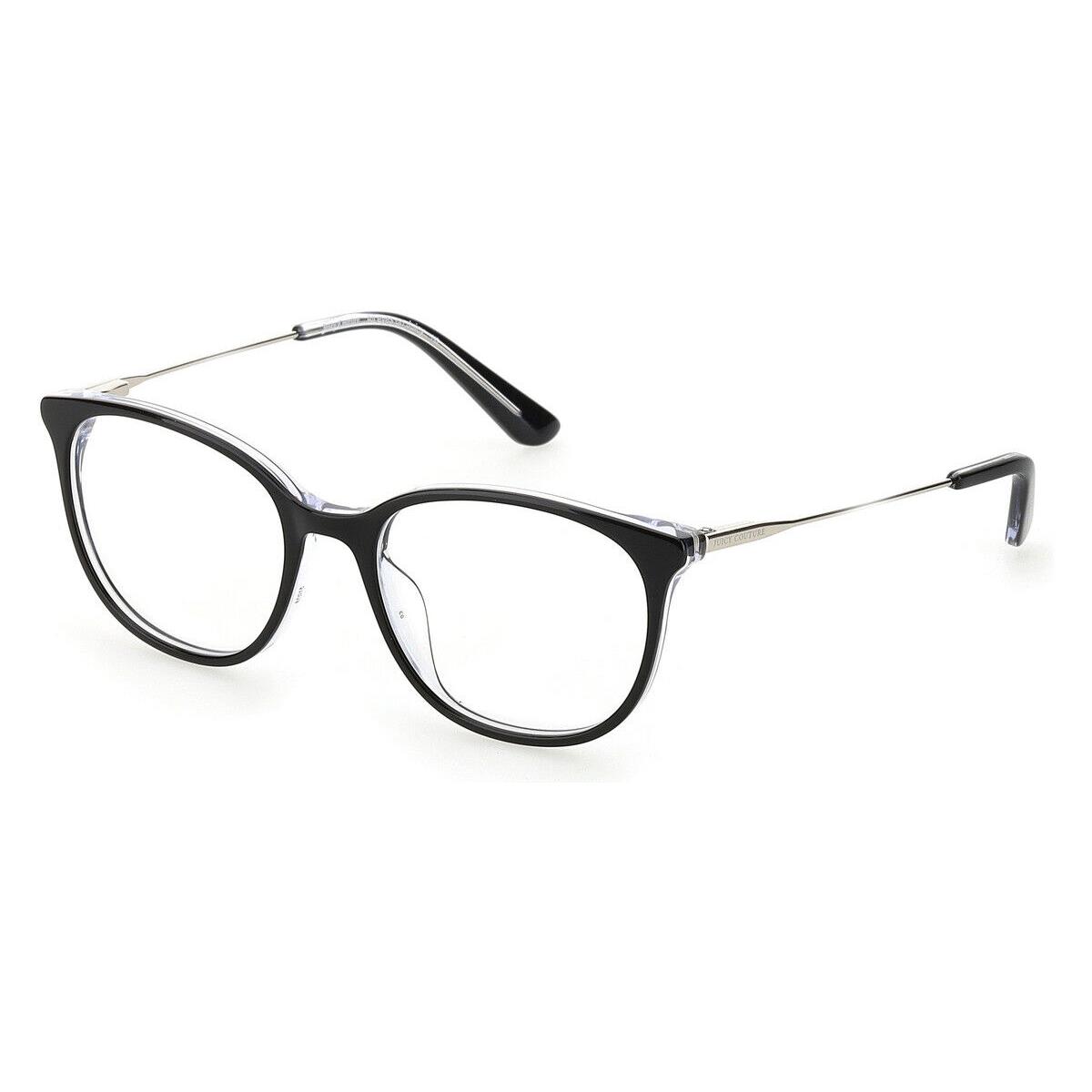 Juicy Couture 201/G Eyeglasses Women 0807 Black Rectangle 51