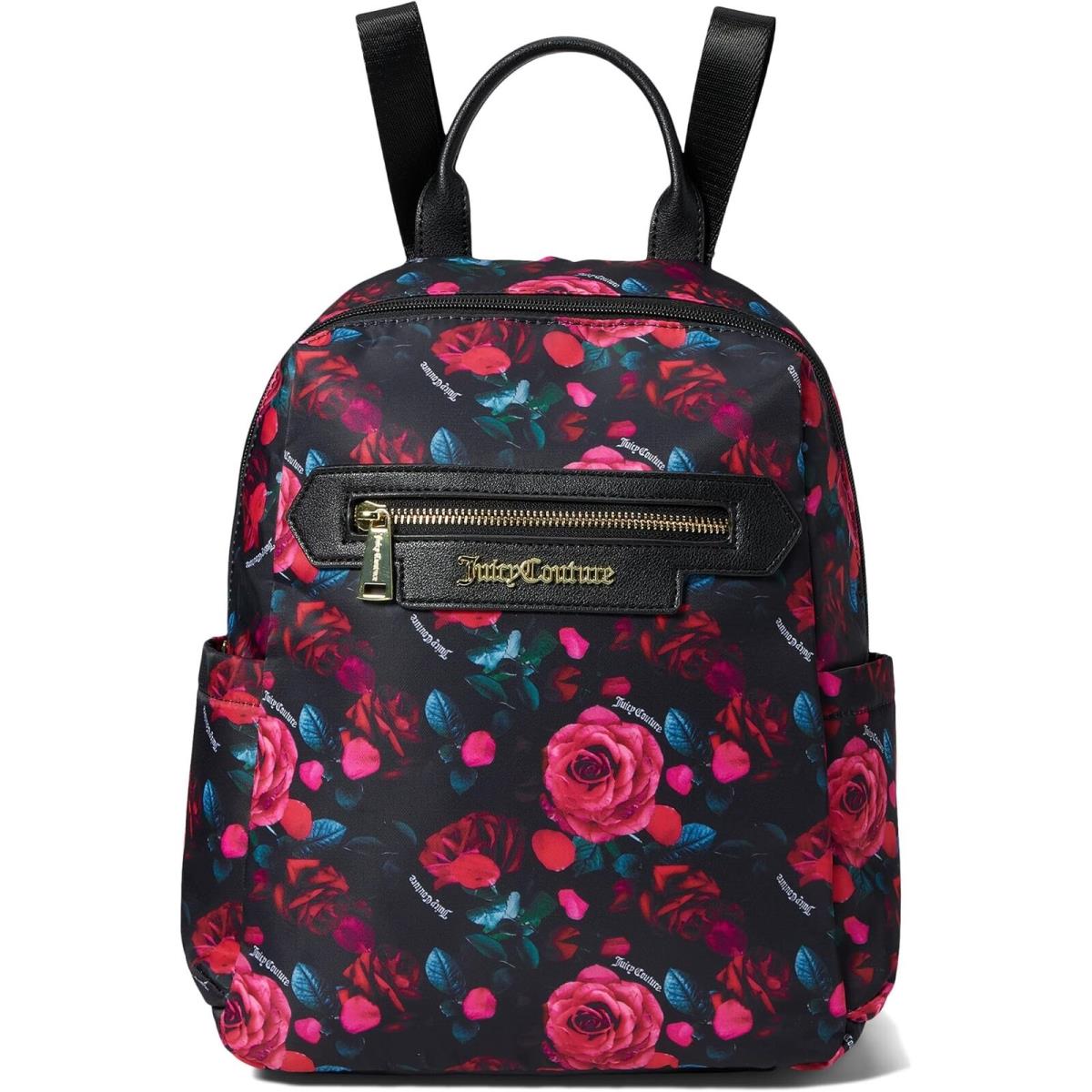 Juicy Couture Petal Rose Black Multi Backpack Women Backpacks