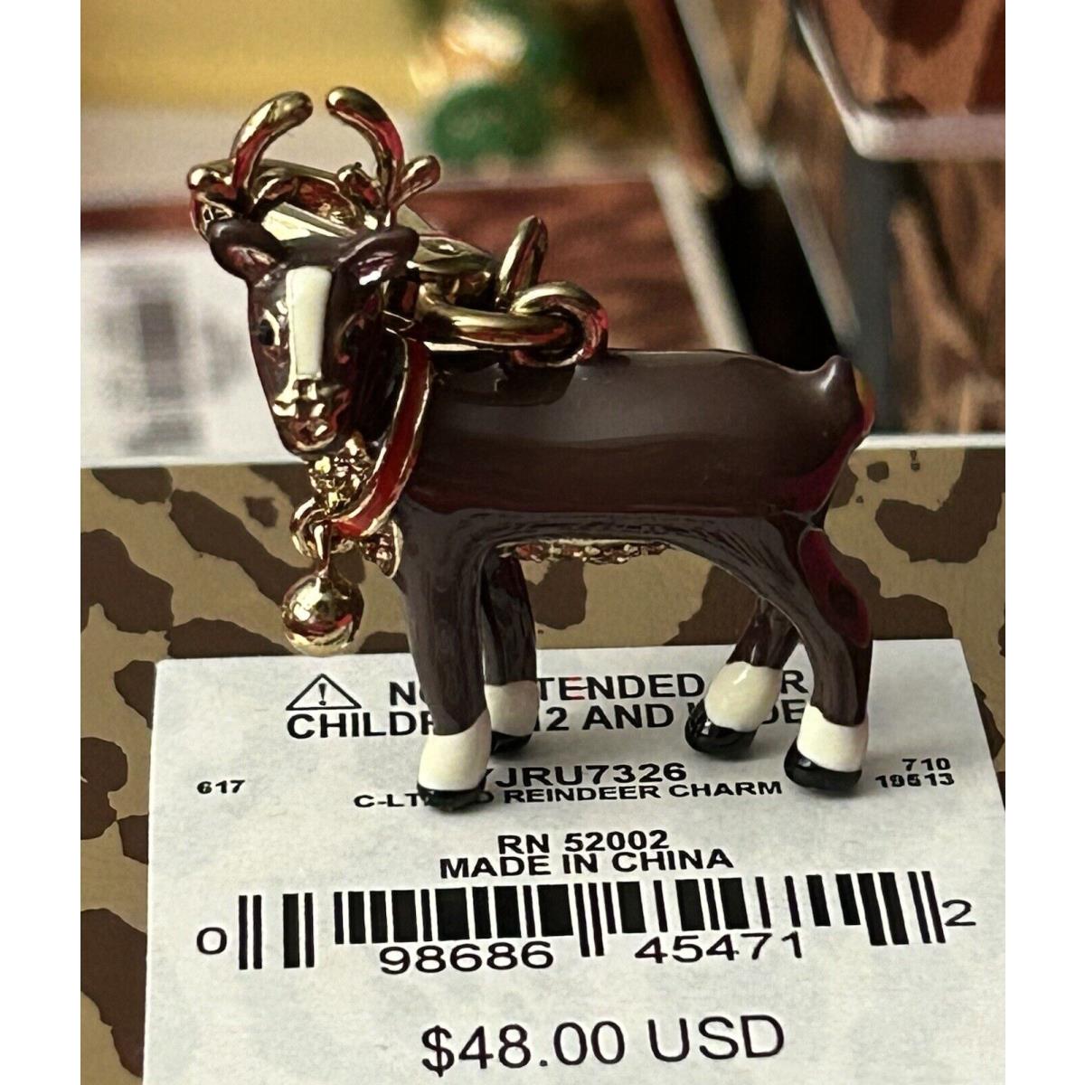 Juicy Couture Reindeer Charm For Bracelet or Bag Box 46