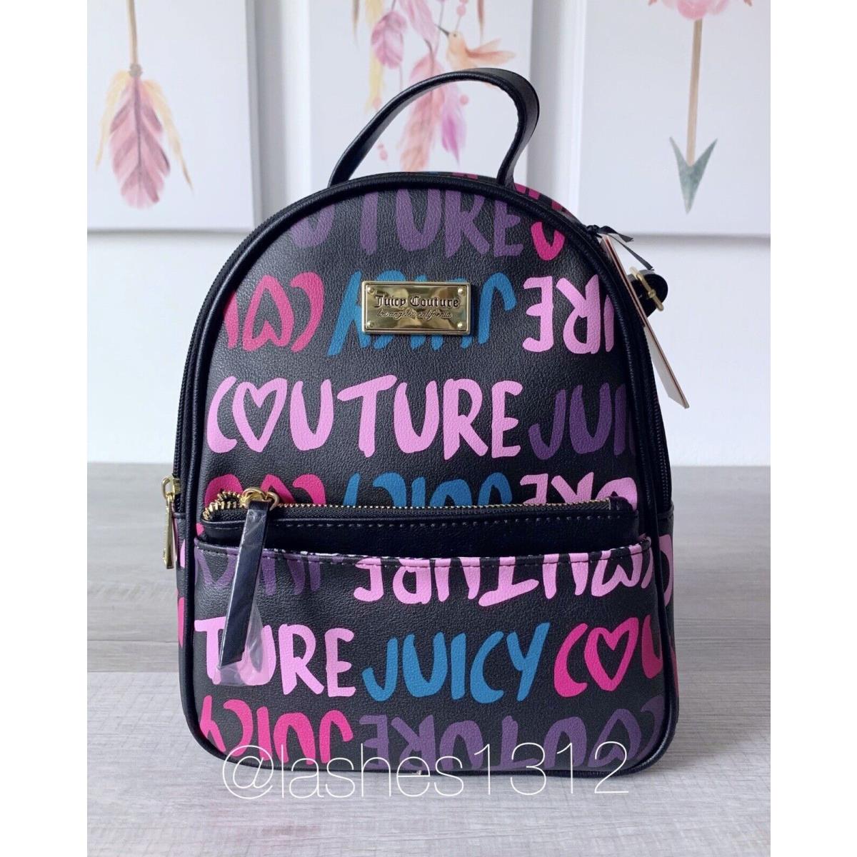 Juicy Couture Bag Mini Backpack with Pouch - Black