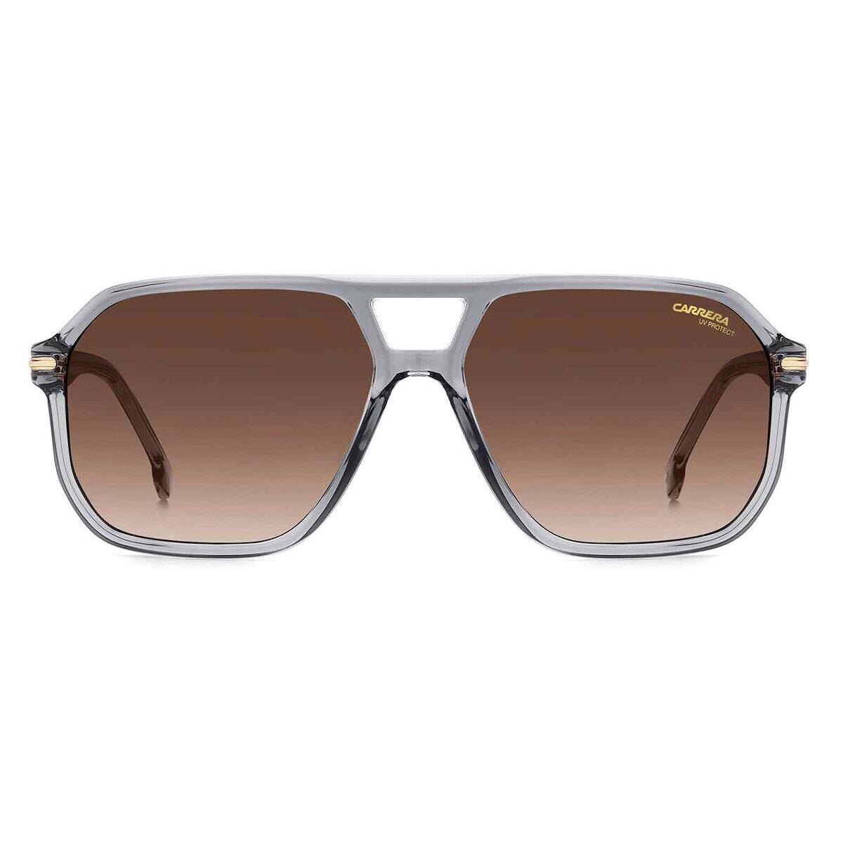 Carrera 302/S Sunglasses Gray Brown Gradient Rectangle 59mm