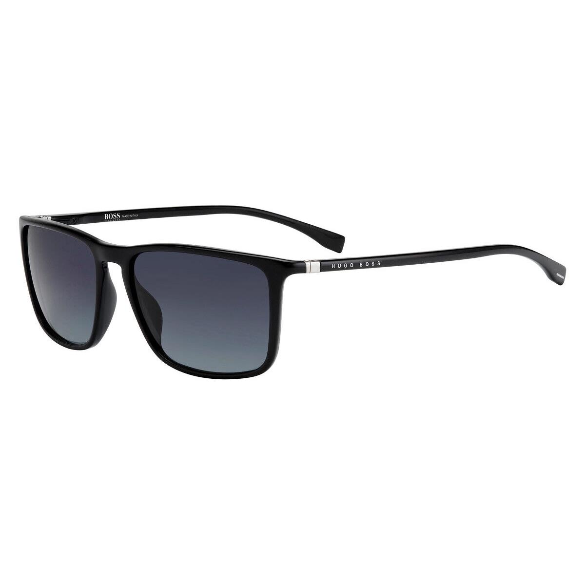 Boss 0665/S/it Sunglasses Men Black Rectangle 57mm