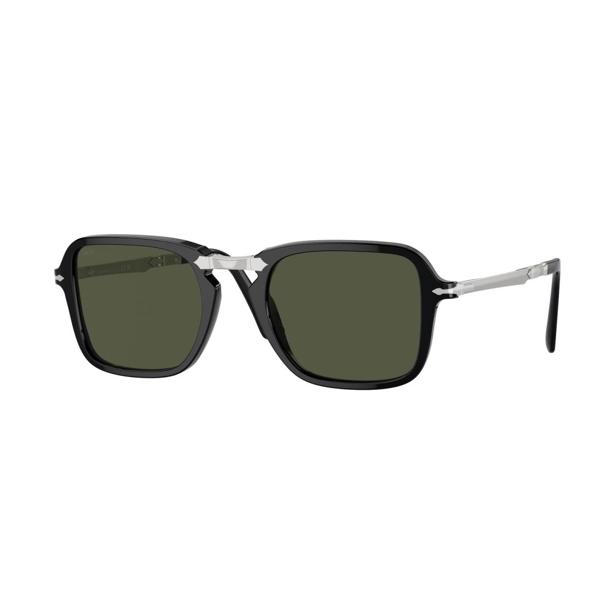 Persol PO3330S 95 31 Black Green 51 mm Unisex Sunglasses