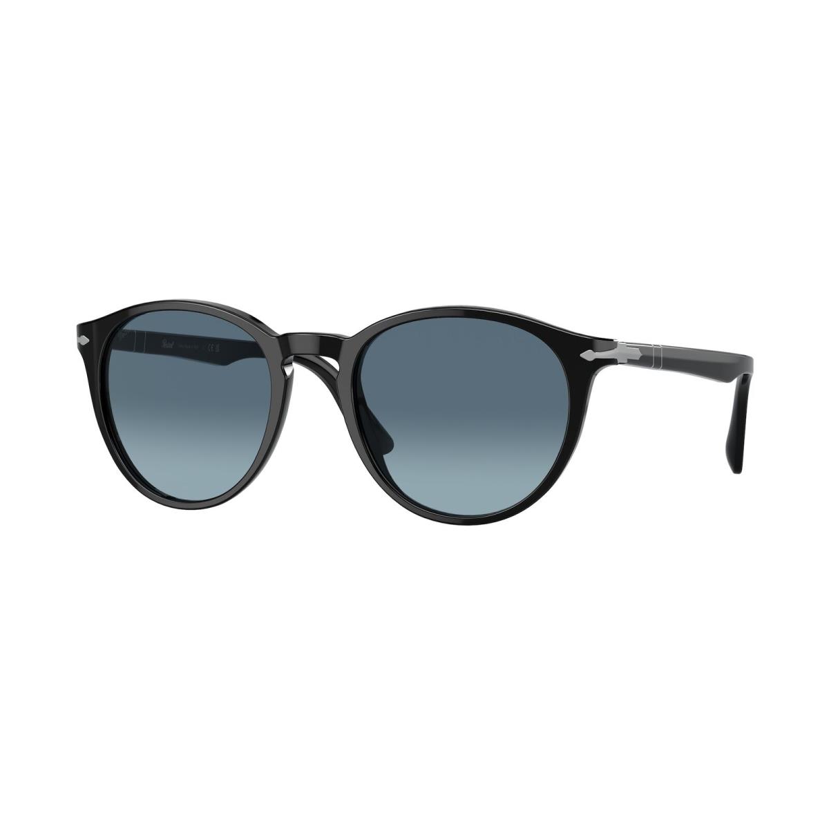 Persol PO3152S 9014Q8 Black Blue Gradient 52 mm Men`s Sunglasses