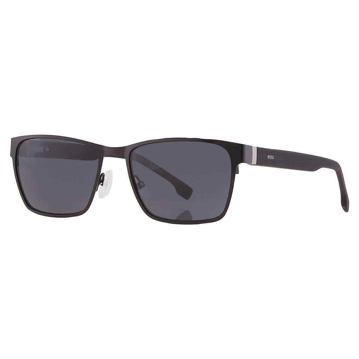 Hugo Boss Grey Rectangular Men`s Sunglasses Boss 1038/S 0003/IR 57