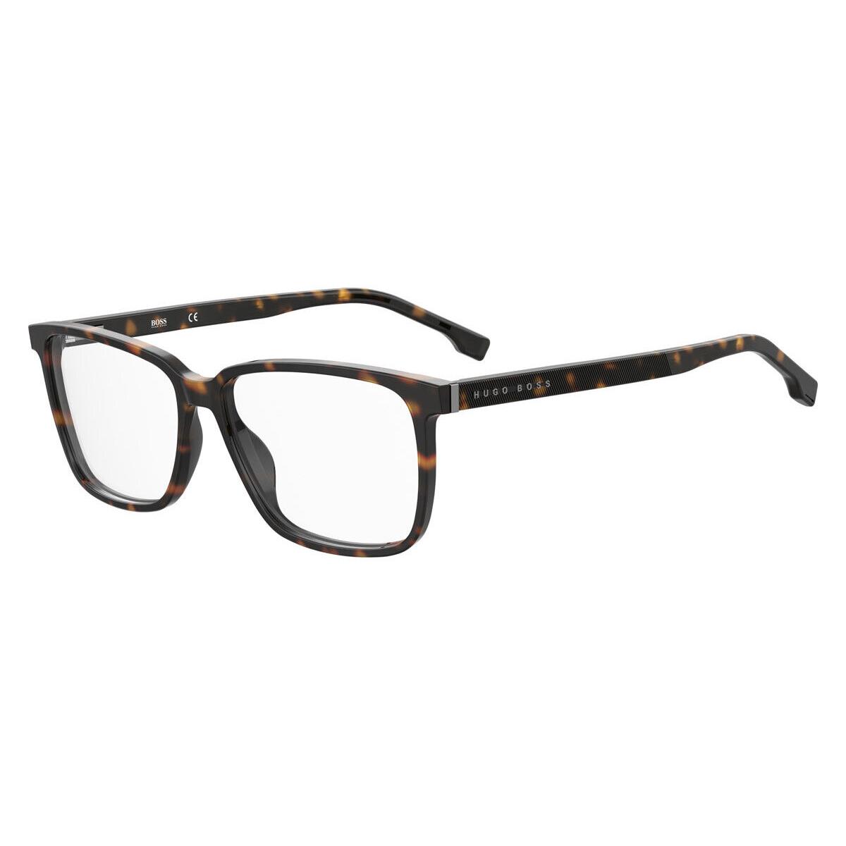 Boss 1300/U Eyeglasses Men Dark Havana Square 57mm