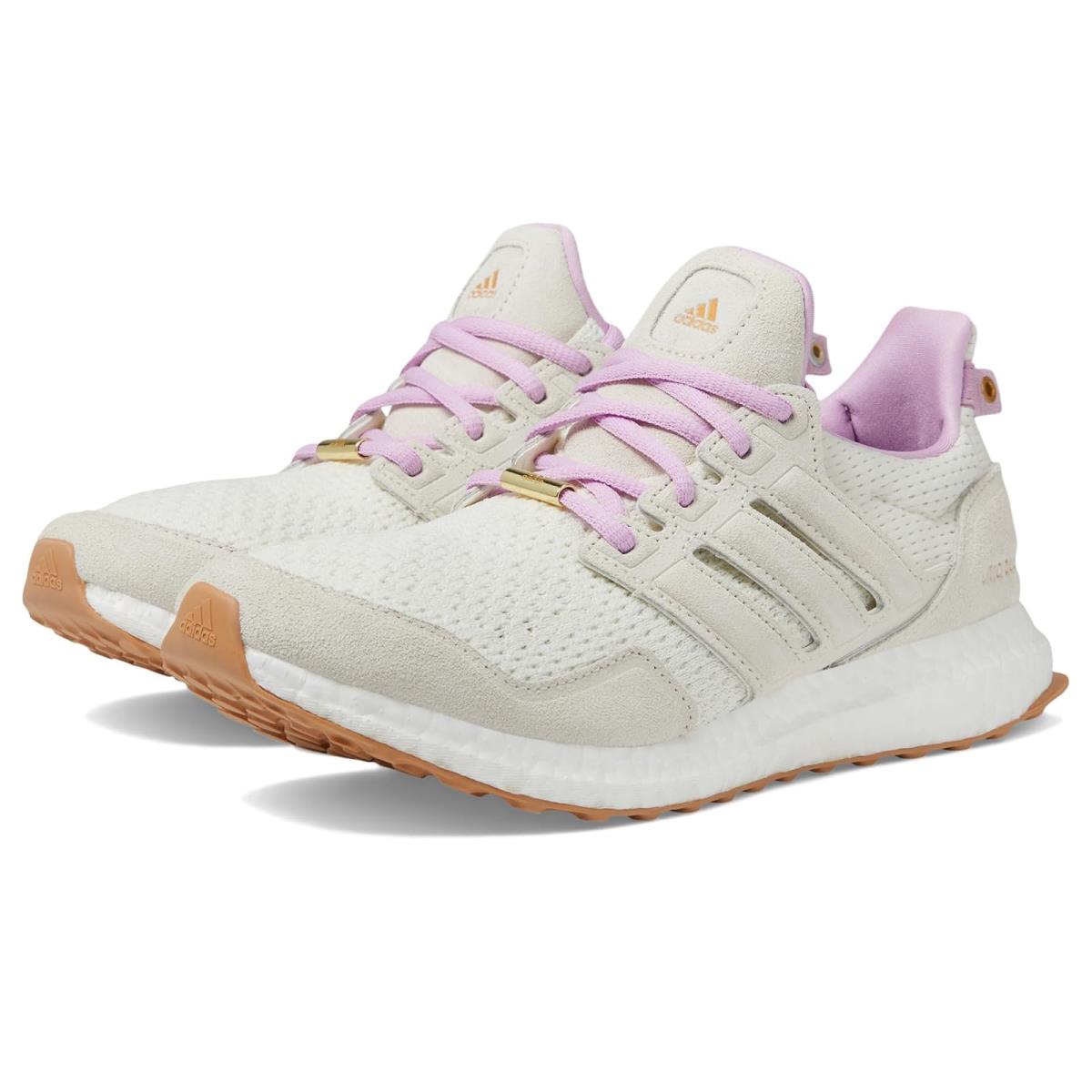 Woman`s Sneakers Athletic Shoes Adidas Running Ultraboost 1.0 Premium 2.0 - Off-White/Off-White/Gold Metallic