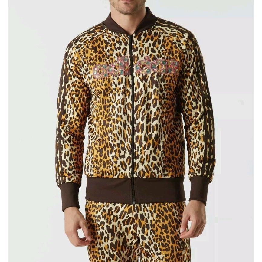 Adidas Originals Obyo Jeremy Scott Leopard Shisha Track Jacket Top AC1899