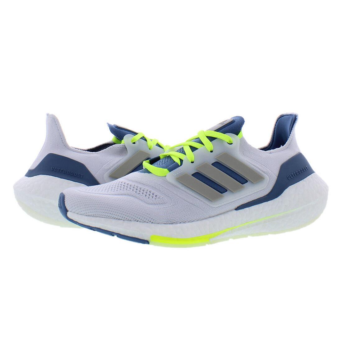 Adidas Ultraboost 22 Mens Shoes - White/Blue, Main: White