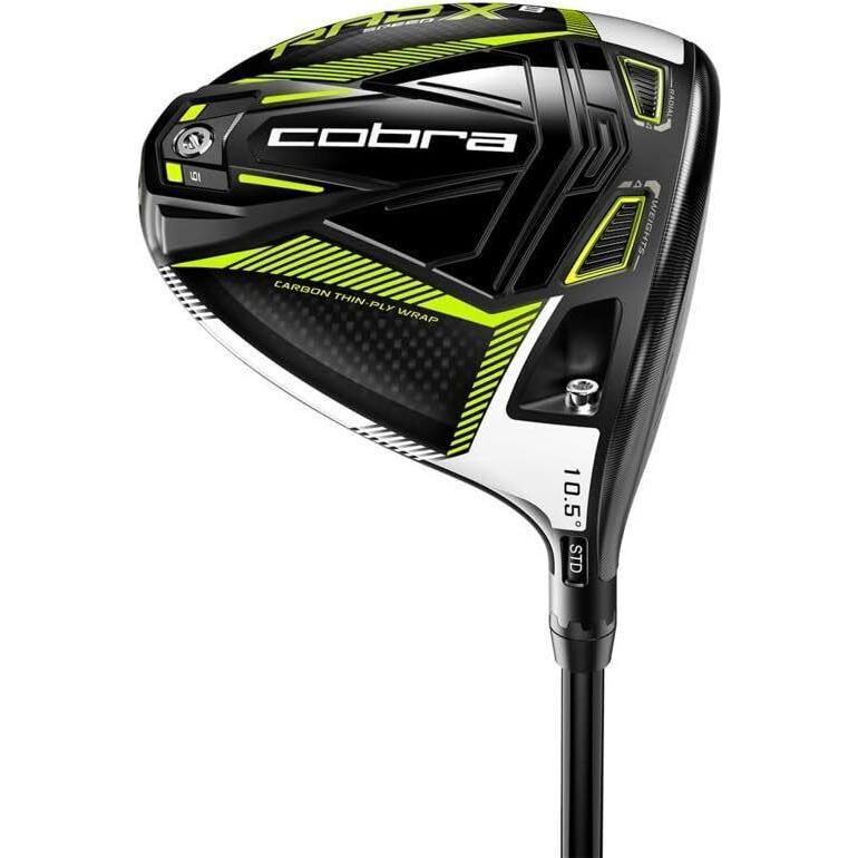 Cobra Radspeed XB 10.5 Degree Driver Hzrdus 6.0 Stiff W/headcover 398299 - Black, Lie Angle: Black