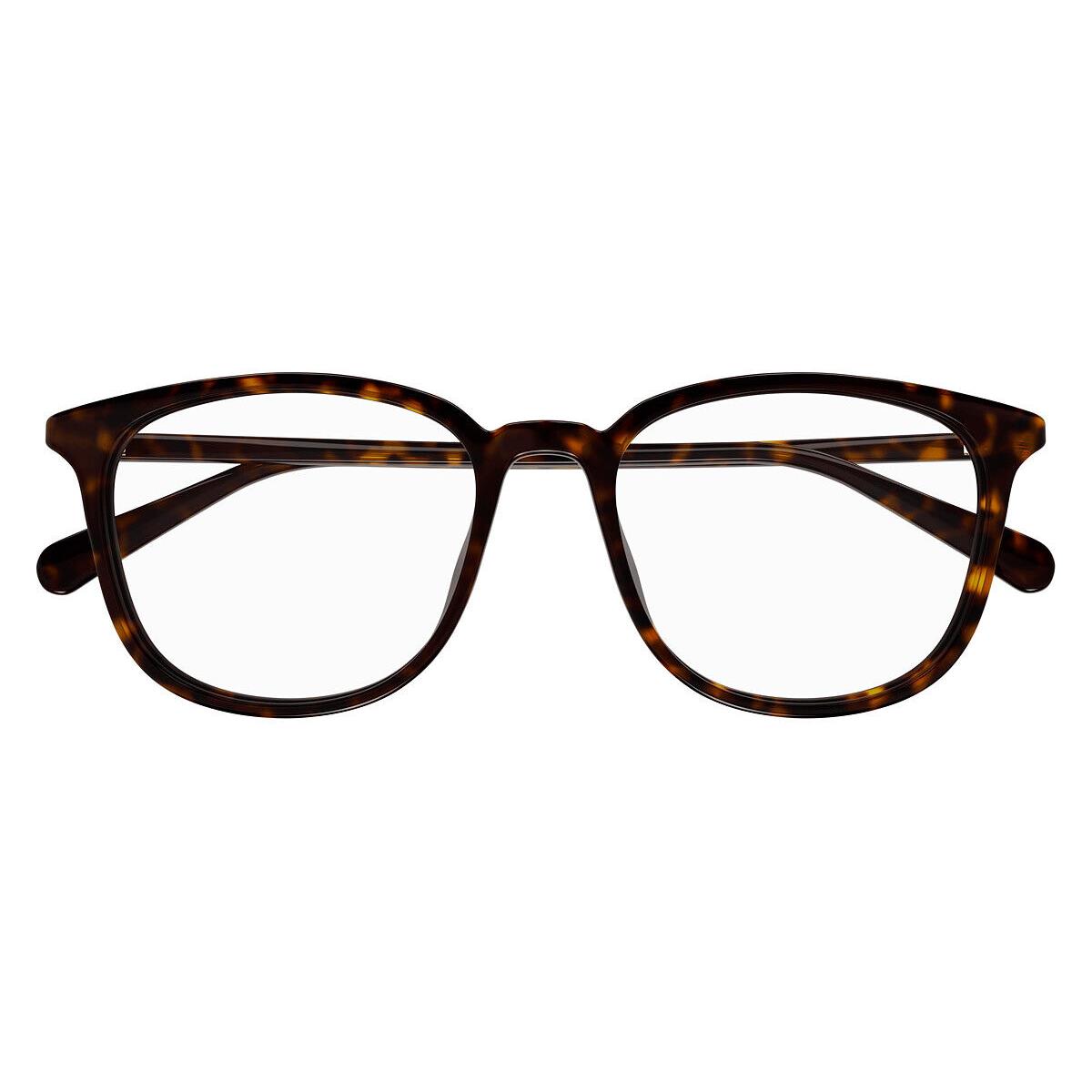 Gucci GG1230OA Eyeglasses Men Havana Square 53mm