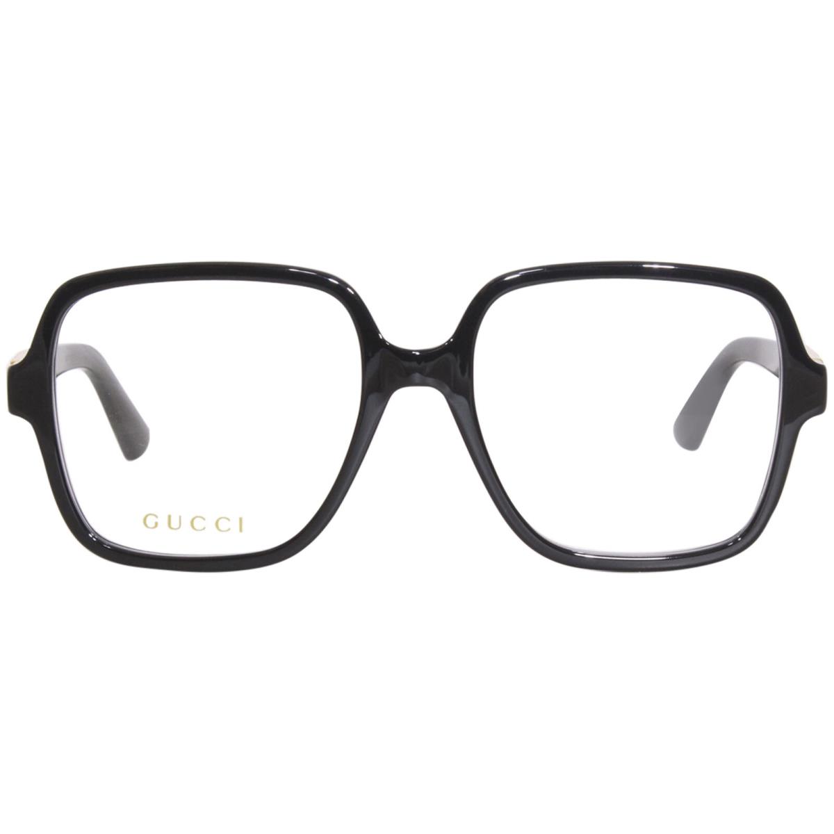 Gucci GG1193O 001 Eyeglasses Frame Women`s Black Full Rim Square Shape 56-mm