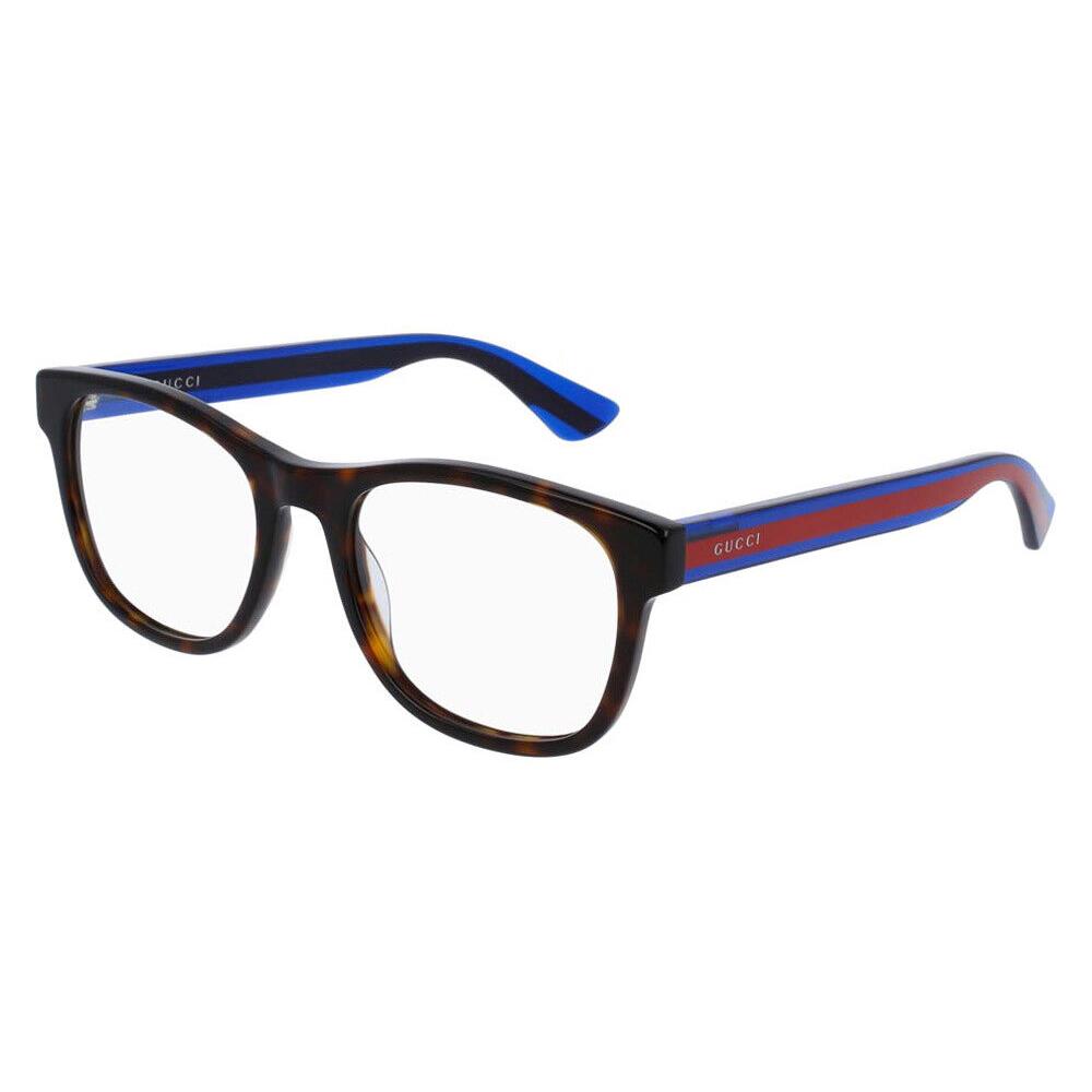 Gucci GG0004ON Eyeglasses Men Blue Square 53mm