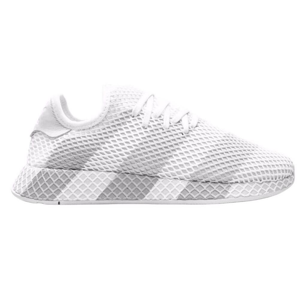 Adidas Men s White Deerupt Consortium Low top Sneakers AC7755 Size US 8 Nwob SporTipTop