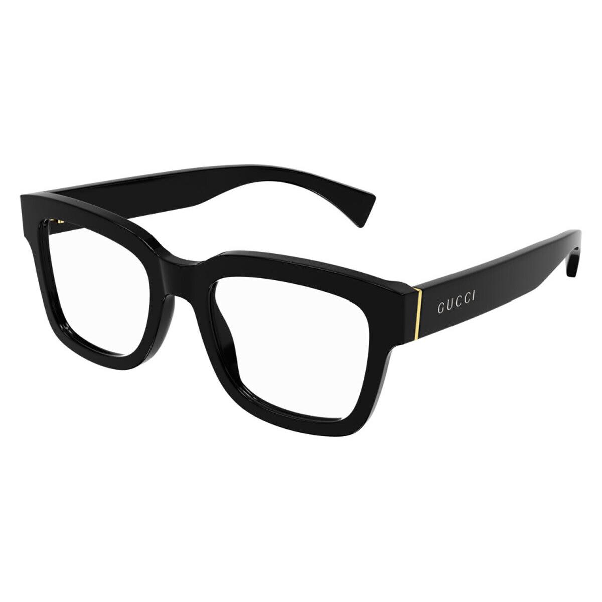 Gucci GG1138O Eyeglasses Unisex Black Square 52mm