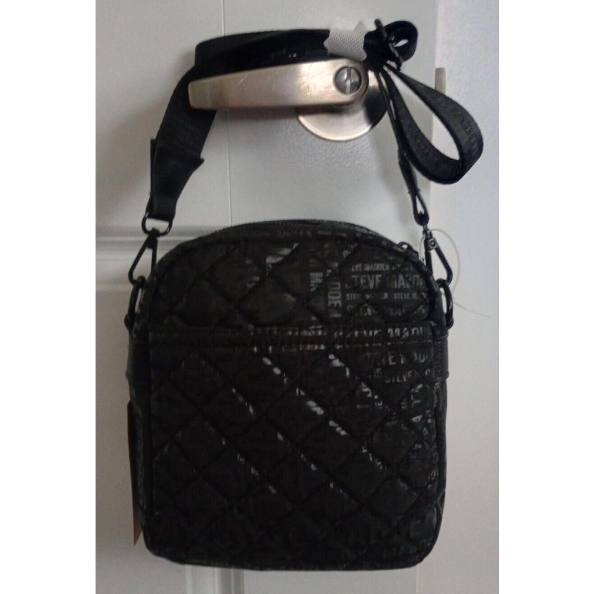 Steve Madden Black Logo Bdrake Crossbody Purse