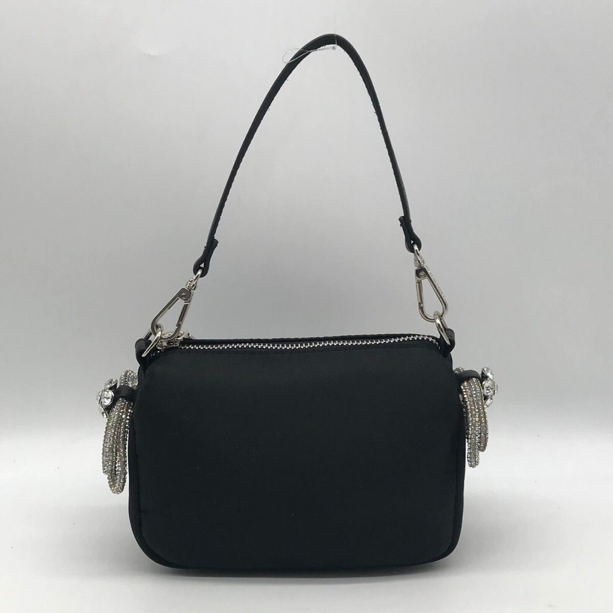 Steve Madden Black Satin Noble-b Mini Bag