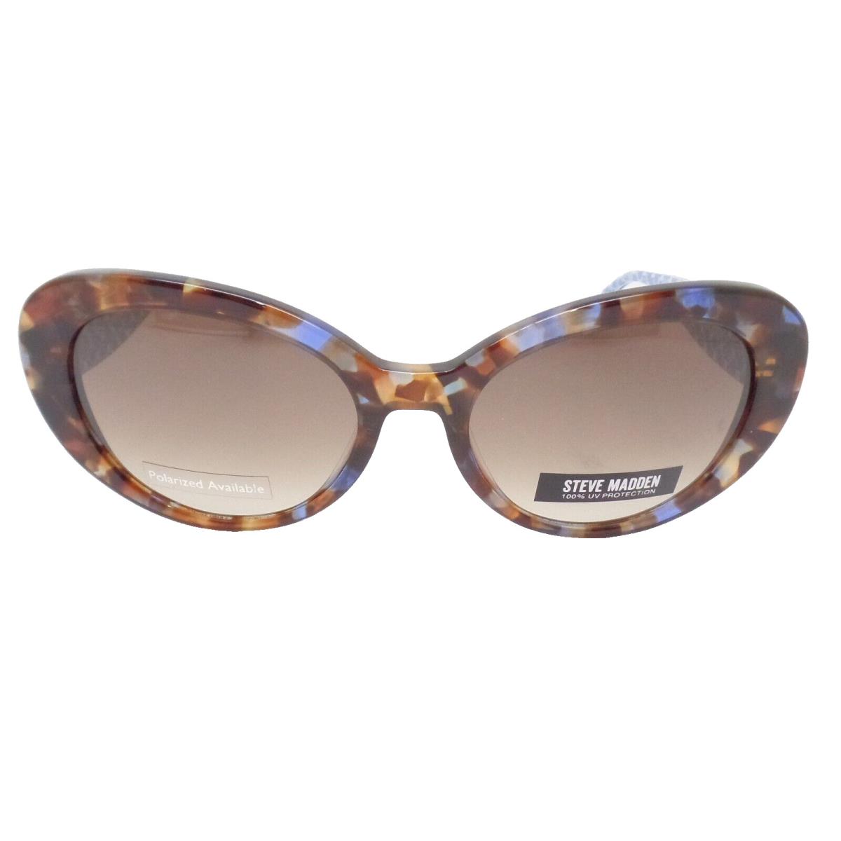Steve Madden Syrah Brown Blue Multi Brown Fade 54mm Sunglasses