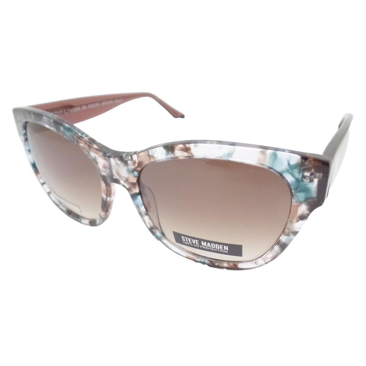 Steve Madden Emory Brown Blue Multi Brown Fade 55mm Sunglasses