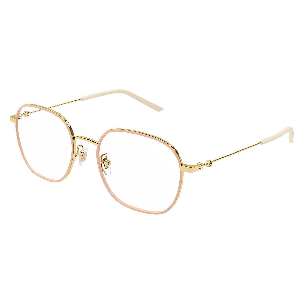 Gucci GG1198OA Eyeglasses Unisex Gold Round 53mm