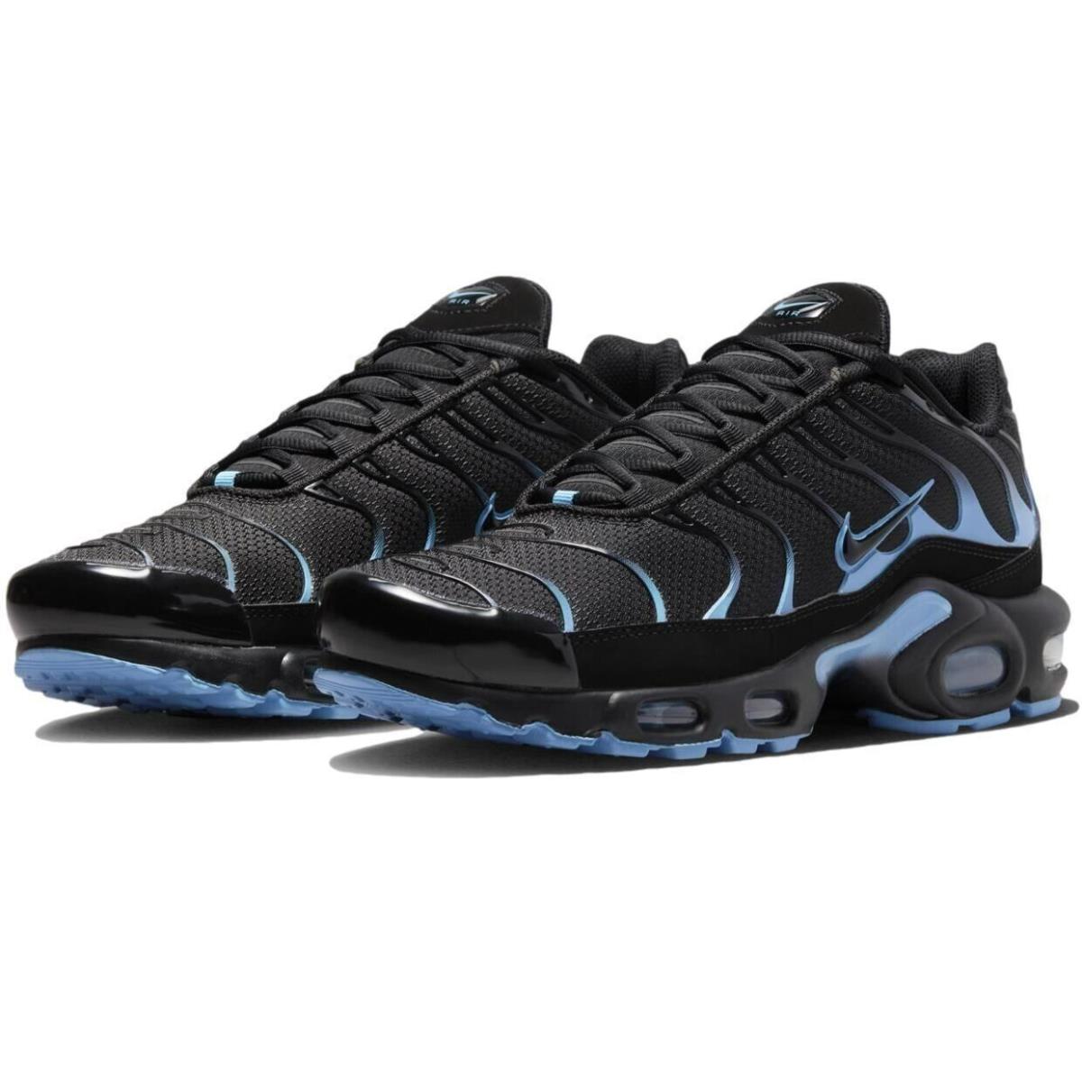 Nike Air Max Plus Men`s Size 13 Black/black-university Blue DM0032 005 - Black / Black-University Blue