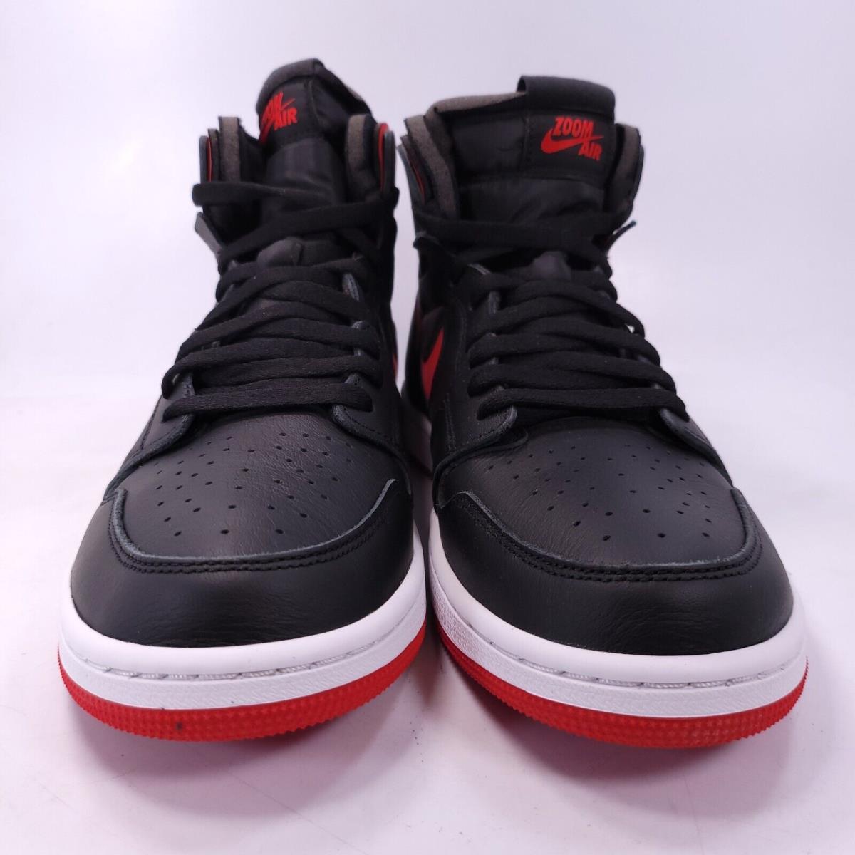 Nike Air Jordan 1 Zoom Athletic Shoe Womens Size 12 CT0979-006 Black Red Bred