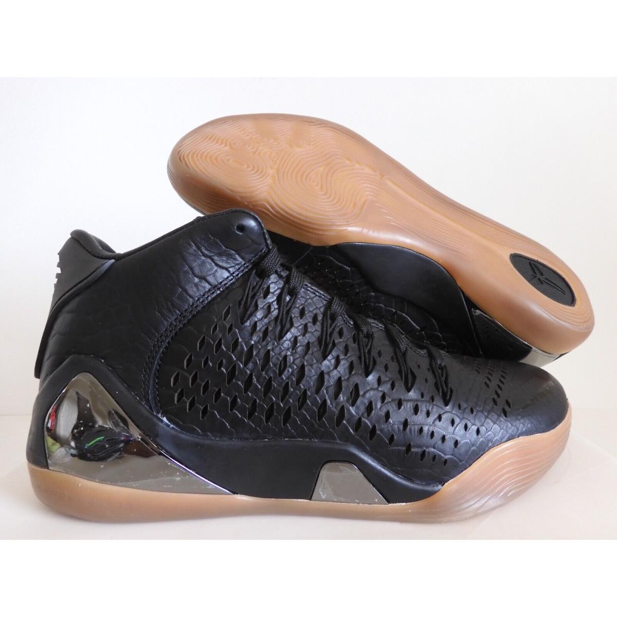 Nike Kobe IX 9 Ext Mid QS Black Mamba Black-gum Brown SZ 9.5 704286-001