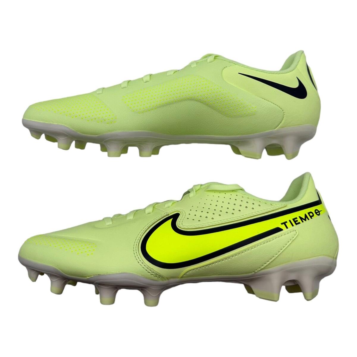 Nike Tiempo Legend 9 Academy Fg/mg Barely Volt DA1174-705 - Men`s Size 8.5 - Multicolor