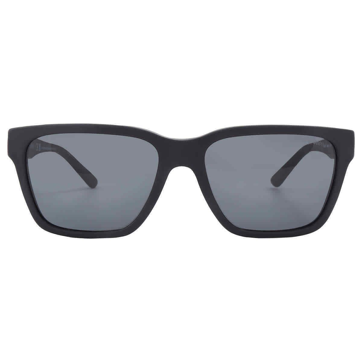 Emporio Armani Grey Square Men`s Sunglasses EA4177 589887 57 EA4177 589887 57