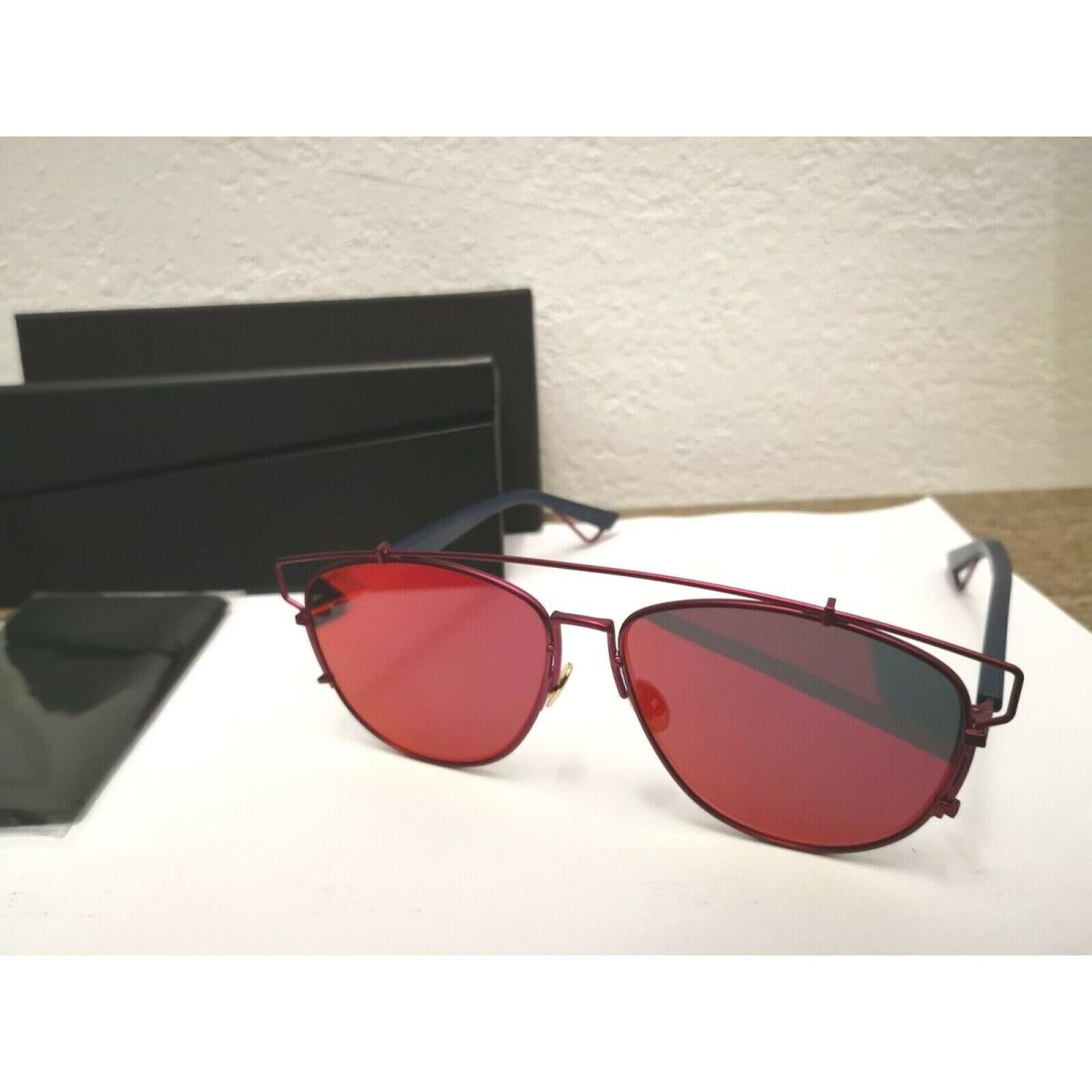 Dior Technologic 0TVH Sunglasses Matte Fucsia Black / Ruby Mirror Lens