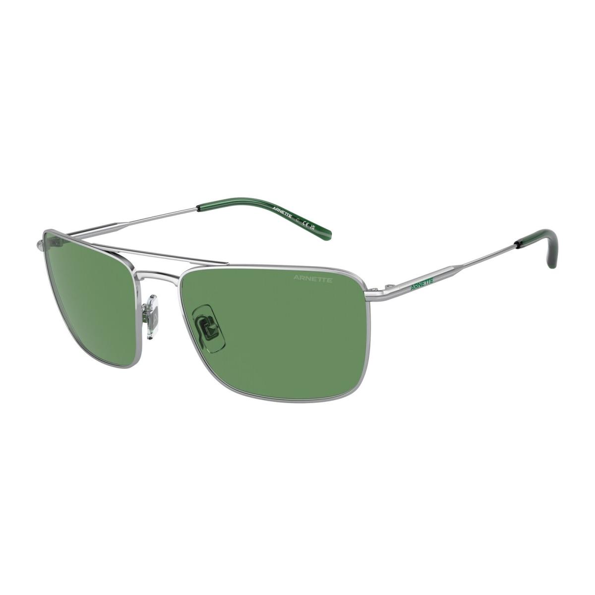 Arnette AN3088 758 2 Boulevardier Silver Green 59 mm Men`s Sunglasses